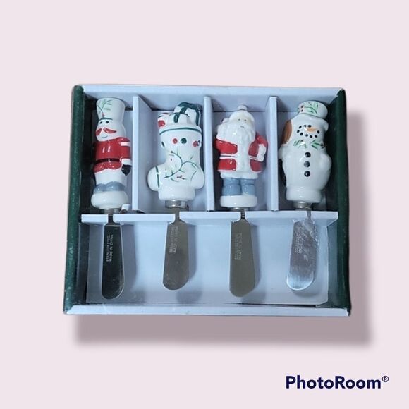 *HOST PICK* PFALTZGRAFF WINTERBERRY 4 PIECE HOLIDAY SPREADER SET - NEW! - Picture 1 of 7